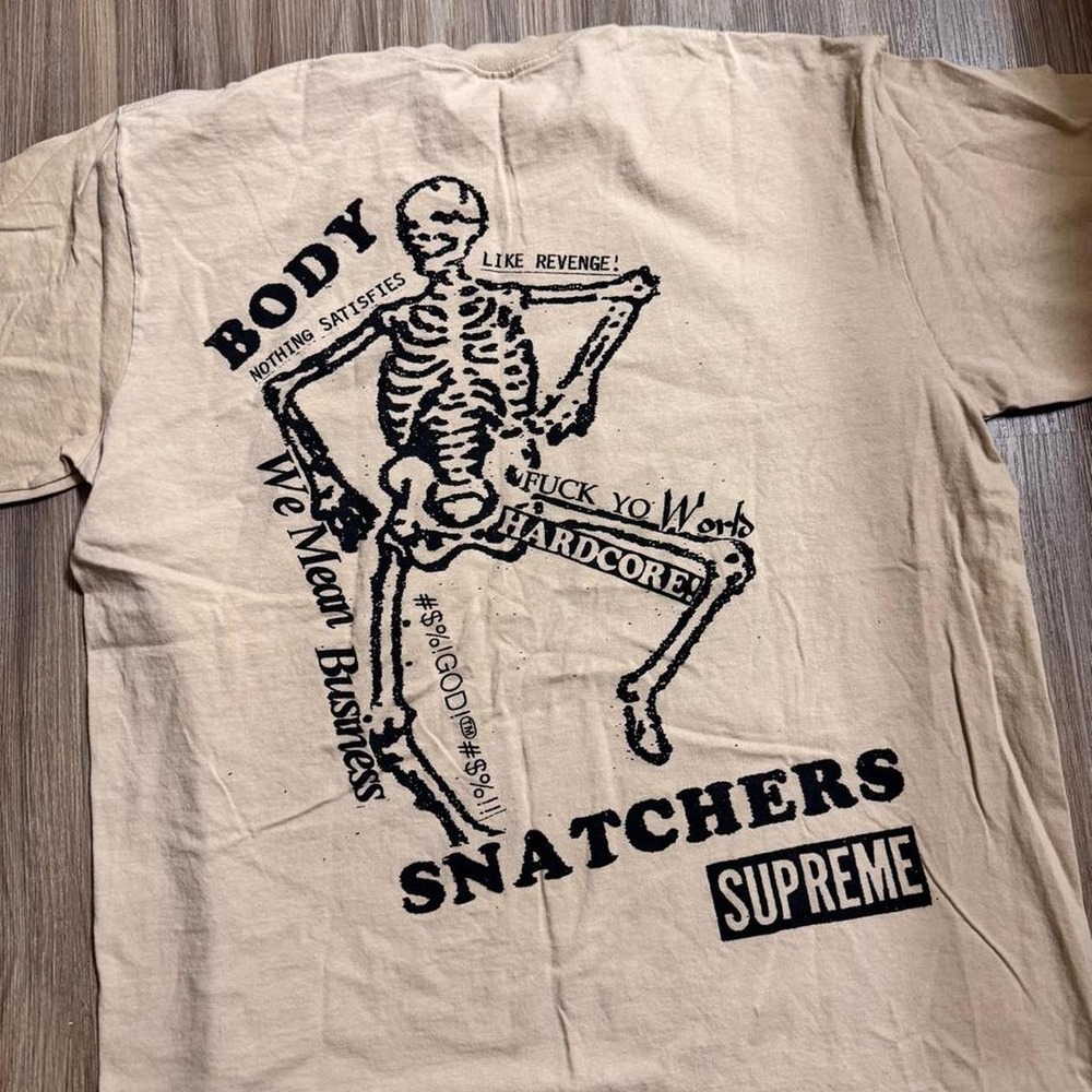 Supreme SS23 Body Snatchers Graphic Tee Khaki / Tan Mens XL